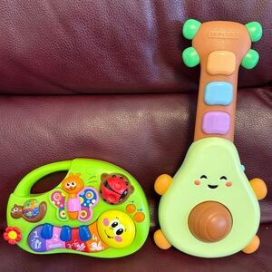 Skip Hop Baby Musical Guitar Toy & Hola Smiley Face Fun Keyboard Interactive Toy